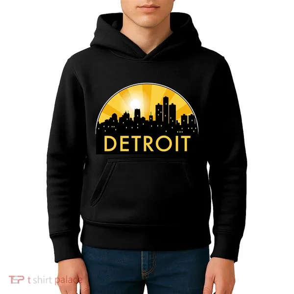 Detroit Record Logo Kids Hoodie