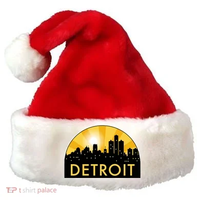 Detroit Record Logo Santa Hat