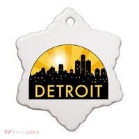 Detroit Record Logo Ceramic Ornament thumb 0