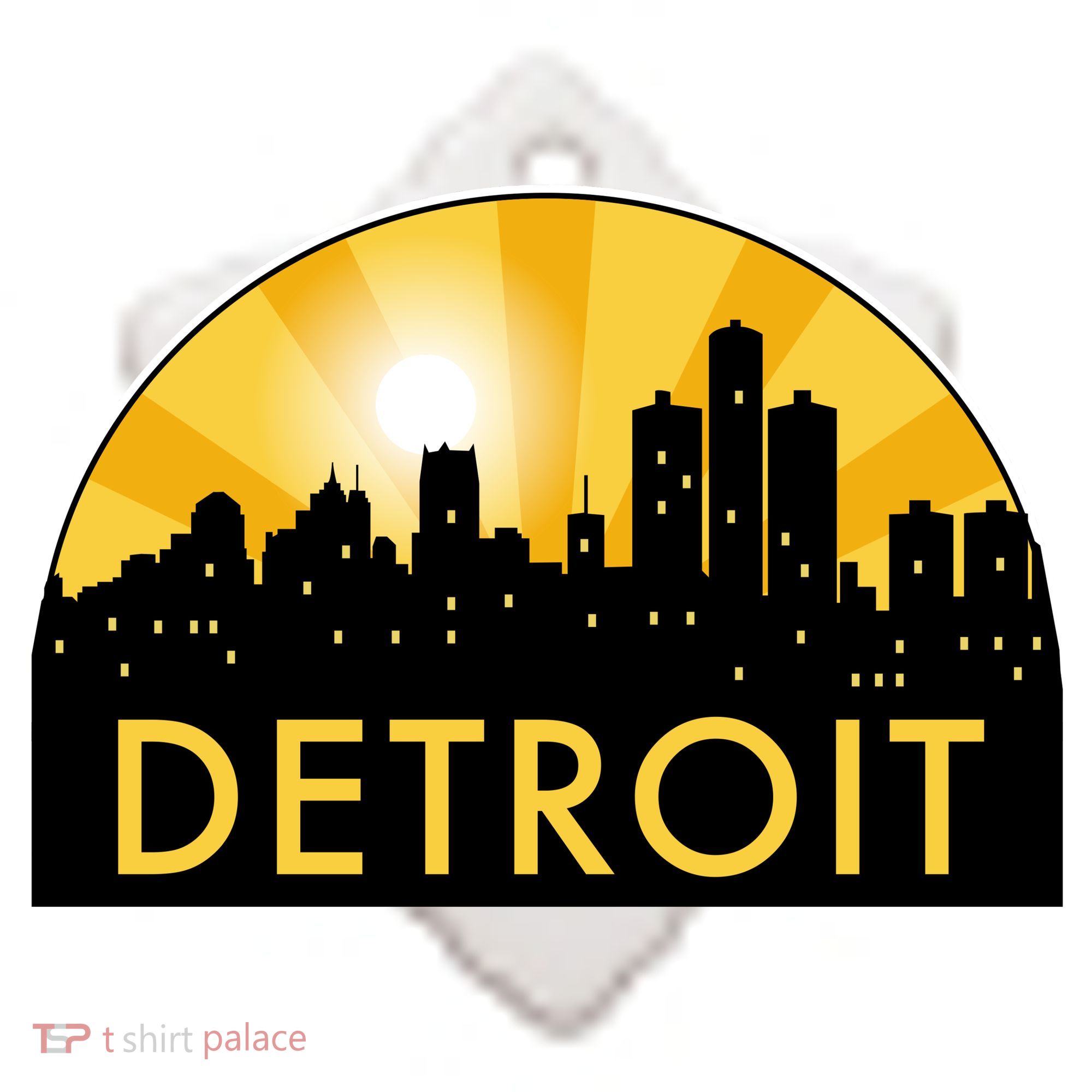 Detroit Record Logo Ceramic Ornament