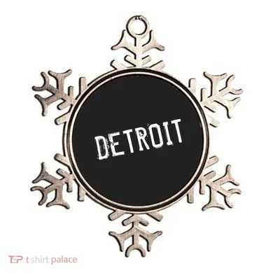 Detroit Retro Grunge Ornament
