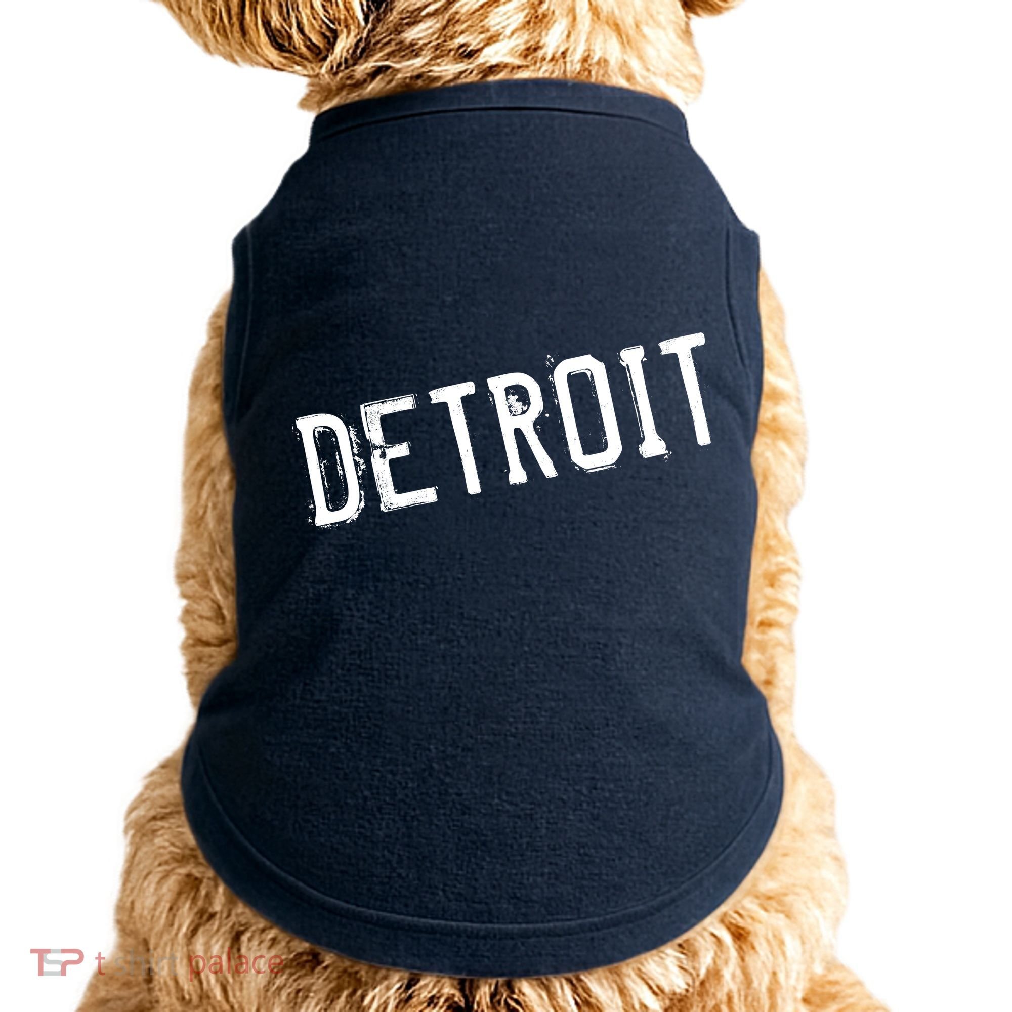 Detroit Retro Grunge Doggie Tank