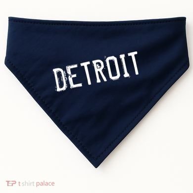 Detroit Retro Grunge USA-Made Doggie Bandana