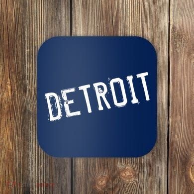 Detroit Retro Grunge Coaster