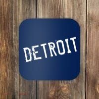 Detroit Retro Grunge Coaster thumb 0
