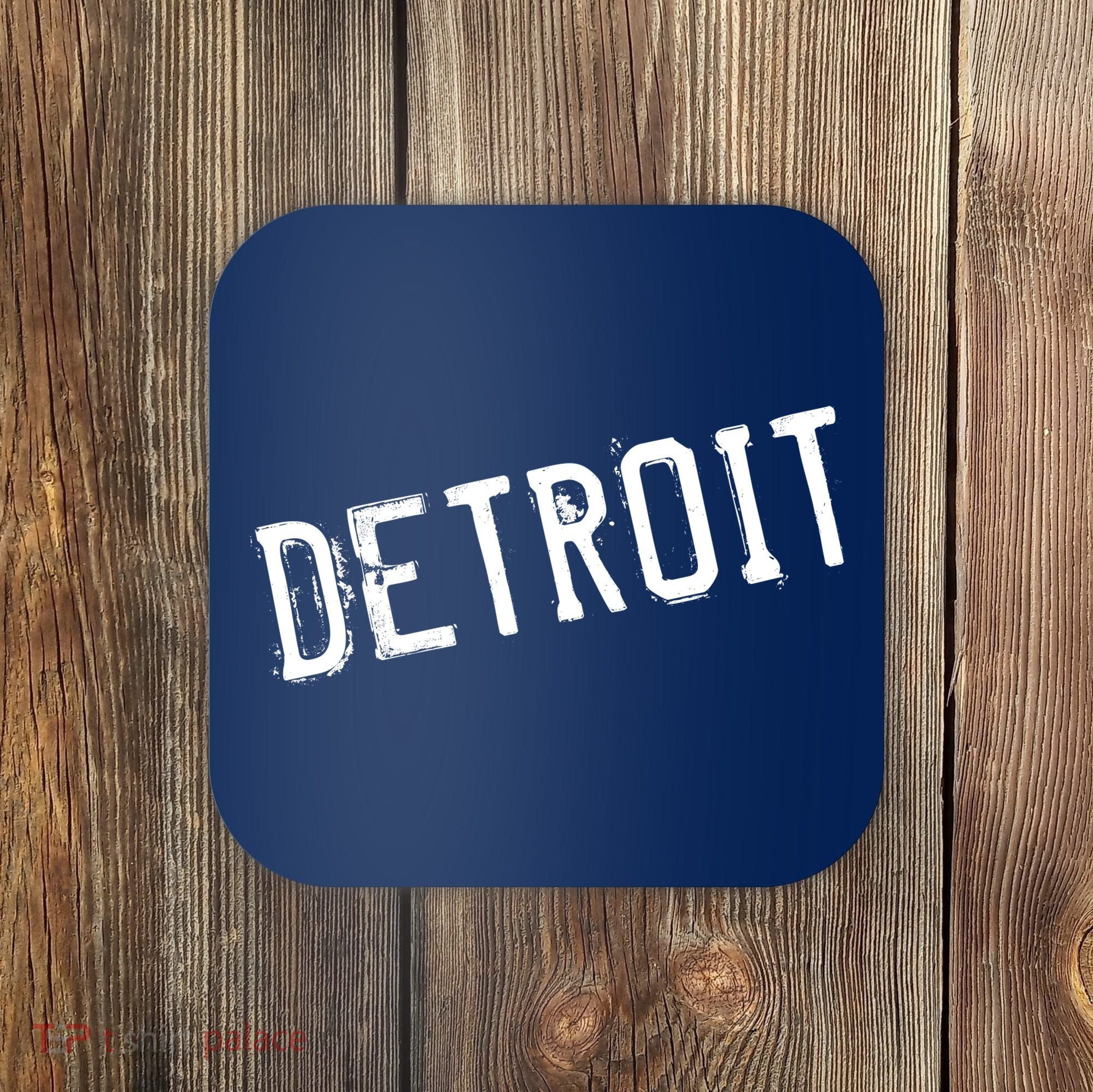 Detroit Retro Grunge Coaster