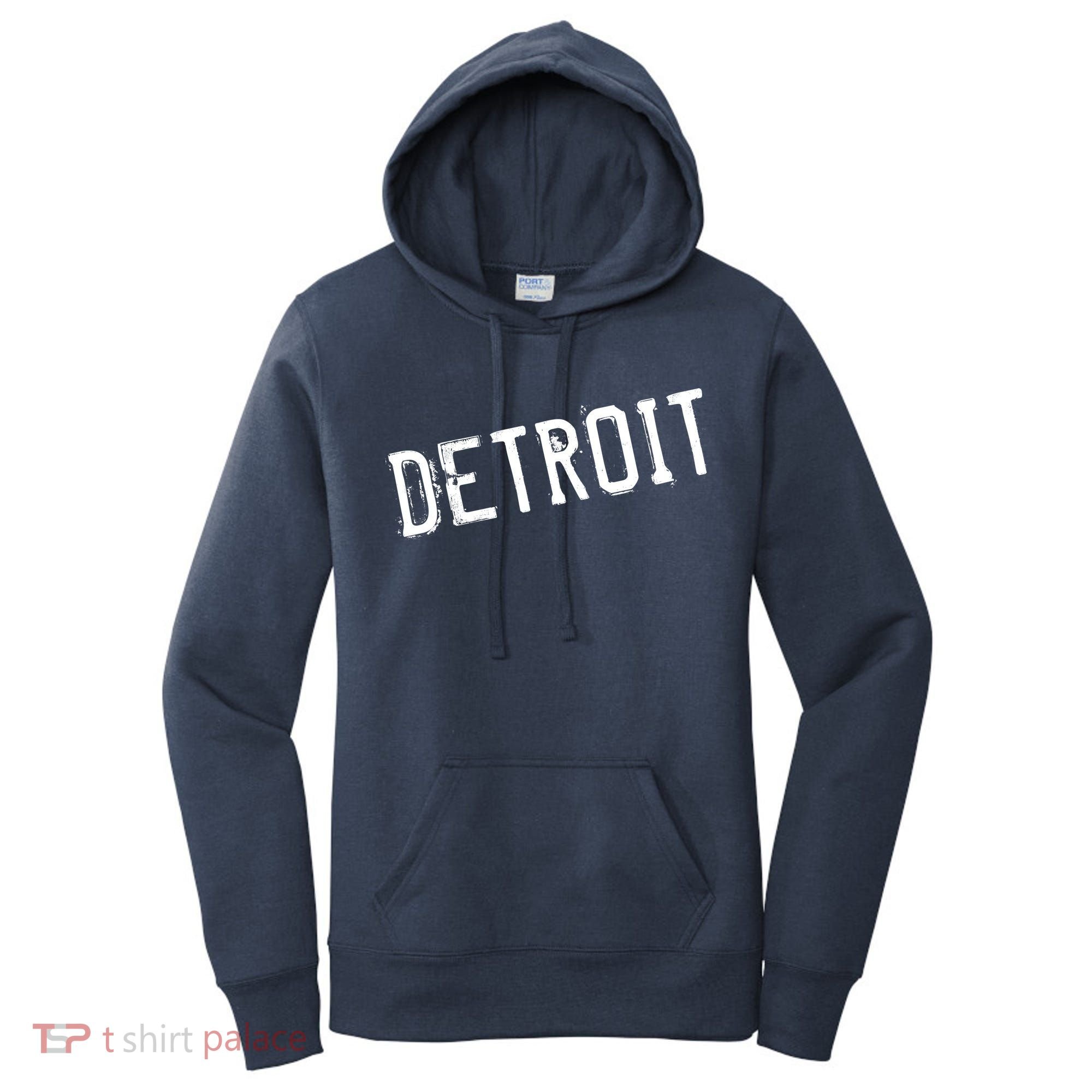 Detroit Retro Grunge Women's Hoodie
