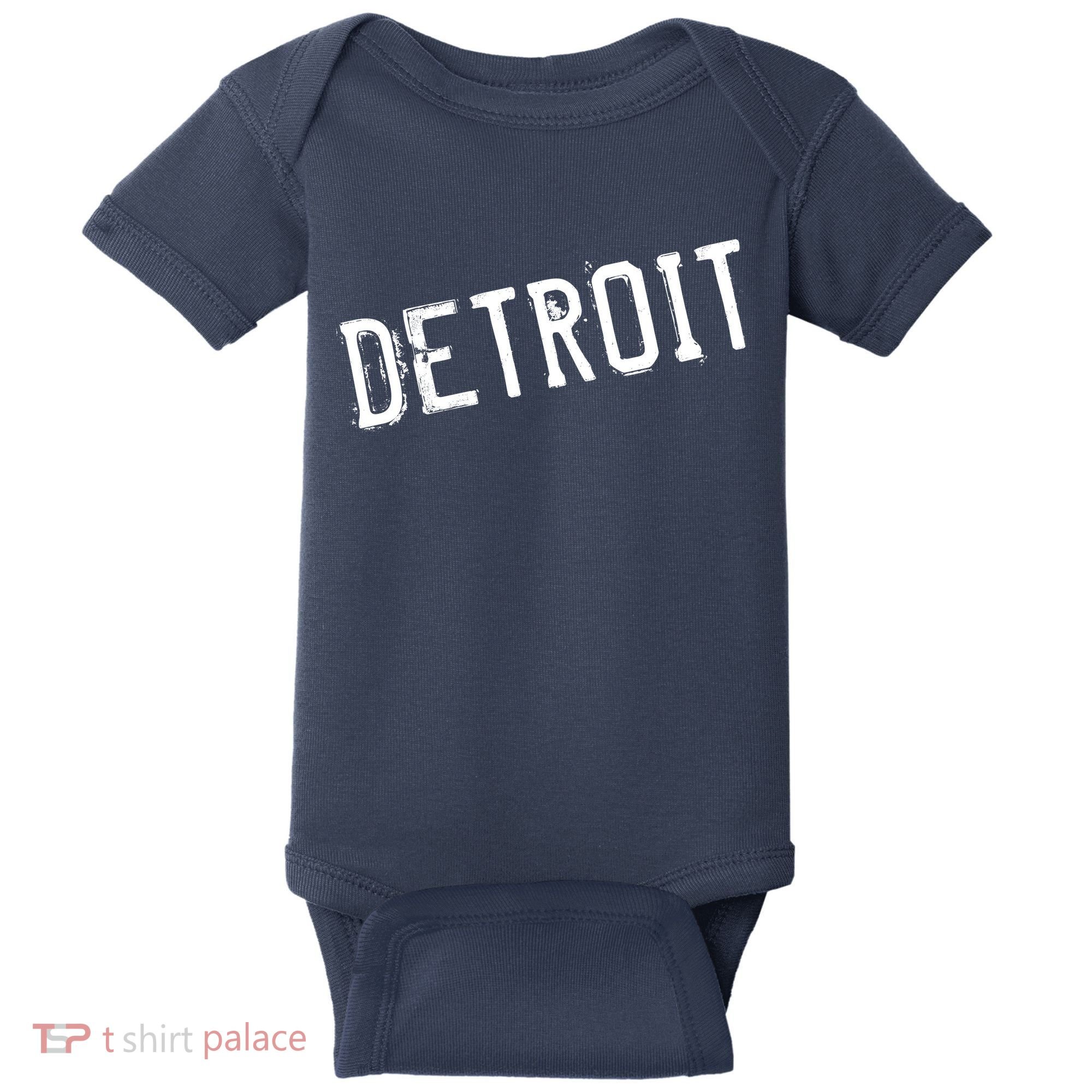 Detroit Retro Grunge Baby Bodysuit