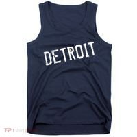 Detroit Retro Grunge Tank Top thumb 0