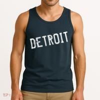 Detroit Retro Grunge Tank Top thumb 3