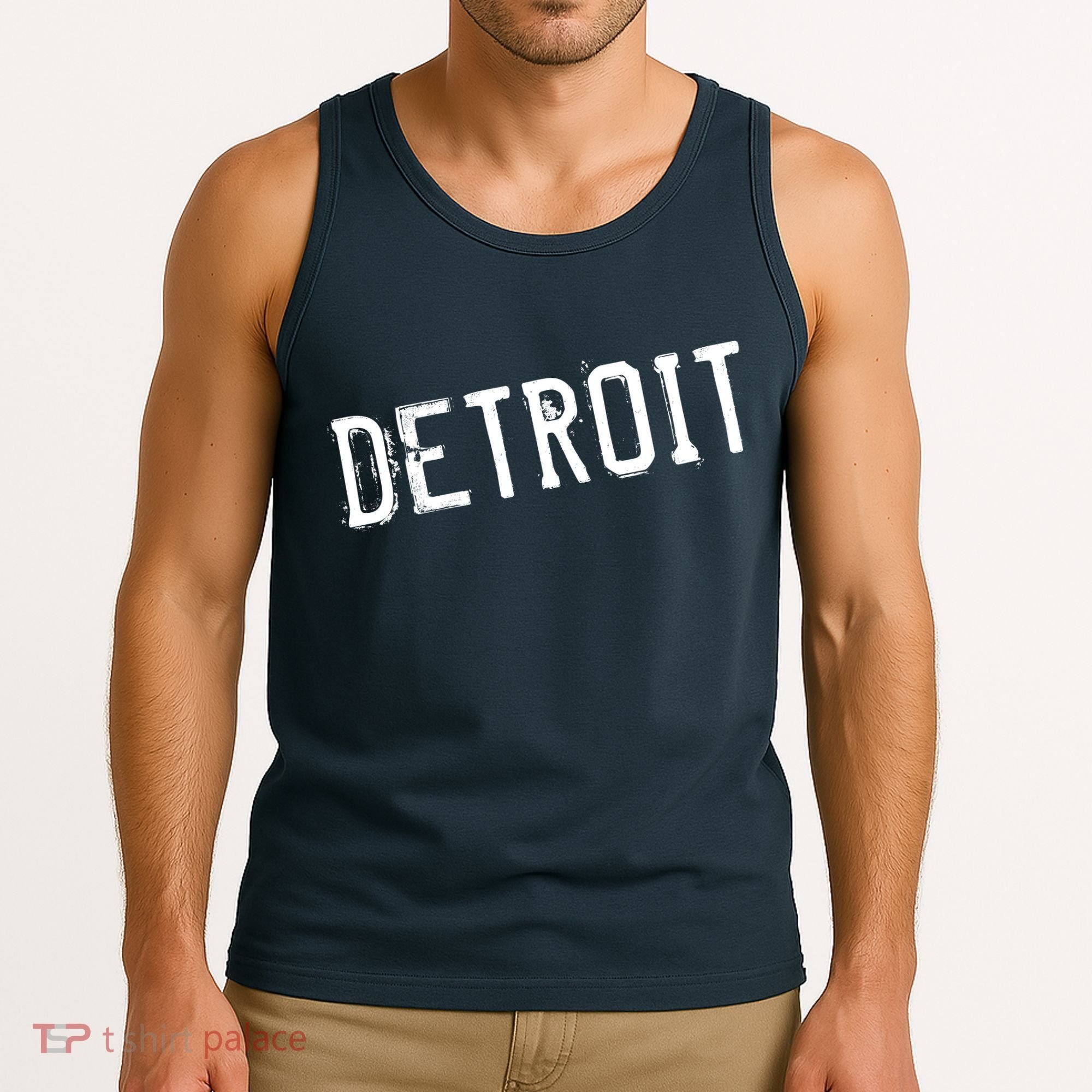 Detroit Retro Grunge Tank Top