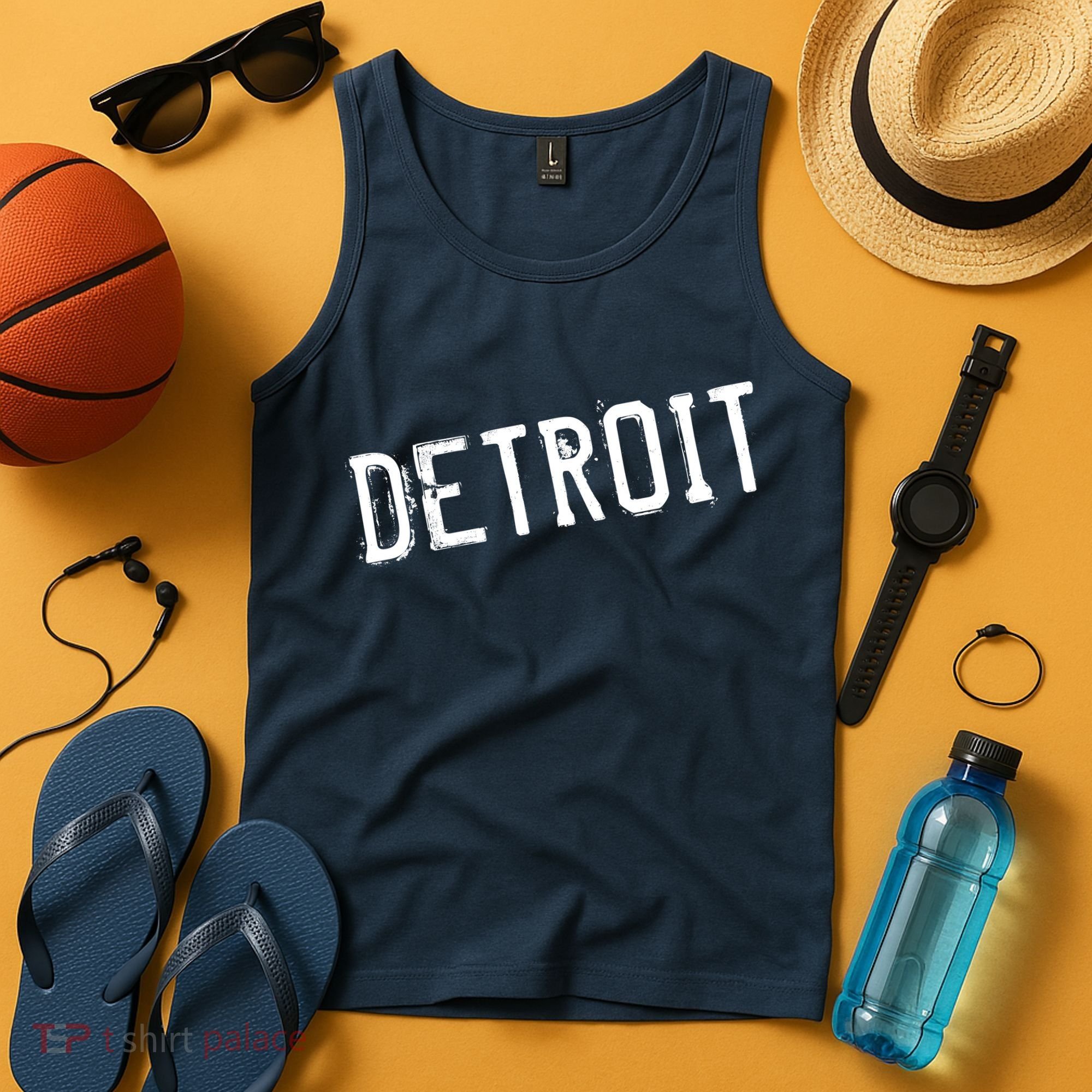 Detroit Retro Grunge Tank Top