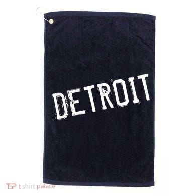 Detroit Retro Grunge Golf Towel