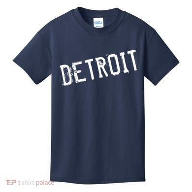 Detroit Retro Grunge Kids T-Shirt