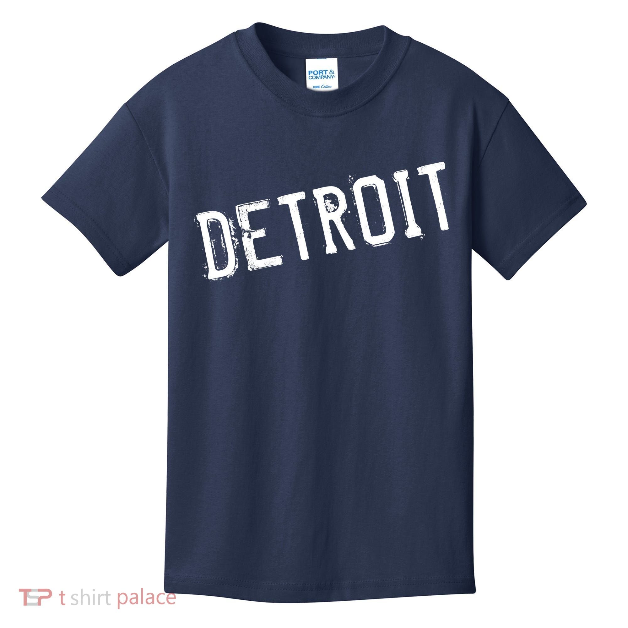 Detroit Retro Grunge Kids T-Shirt