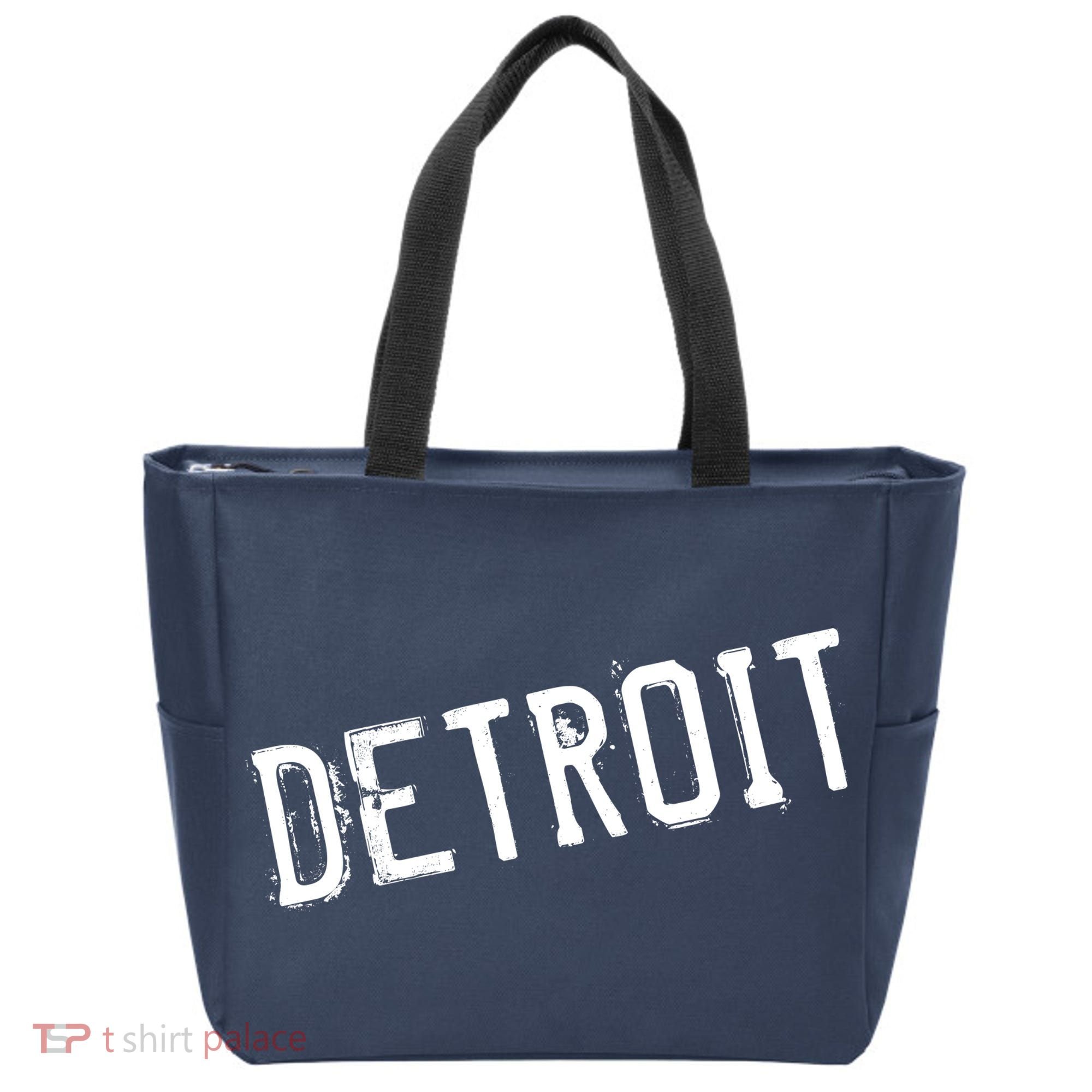 Detroit Retro Grunge Tote Bag