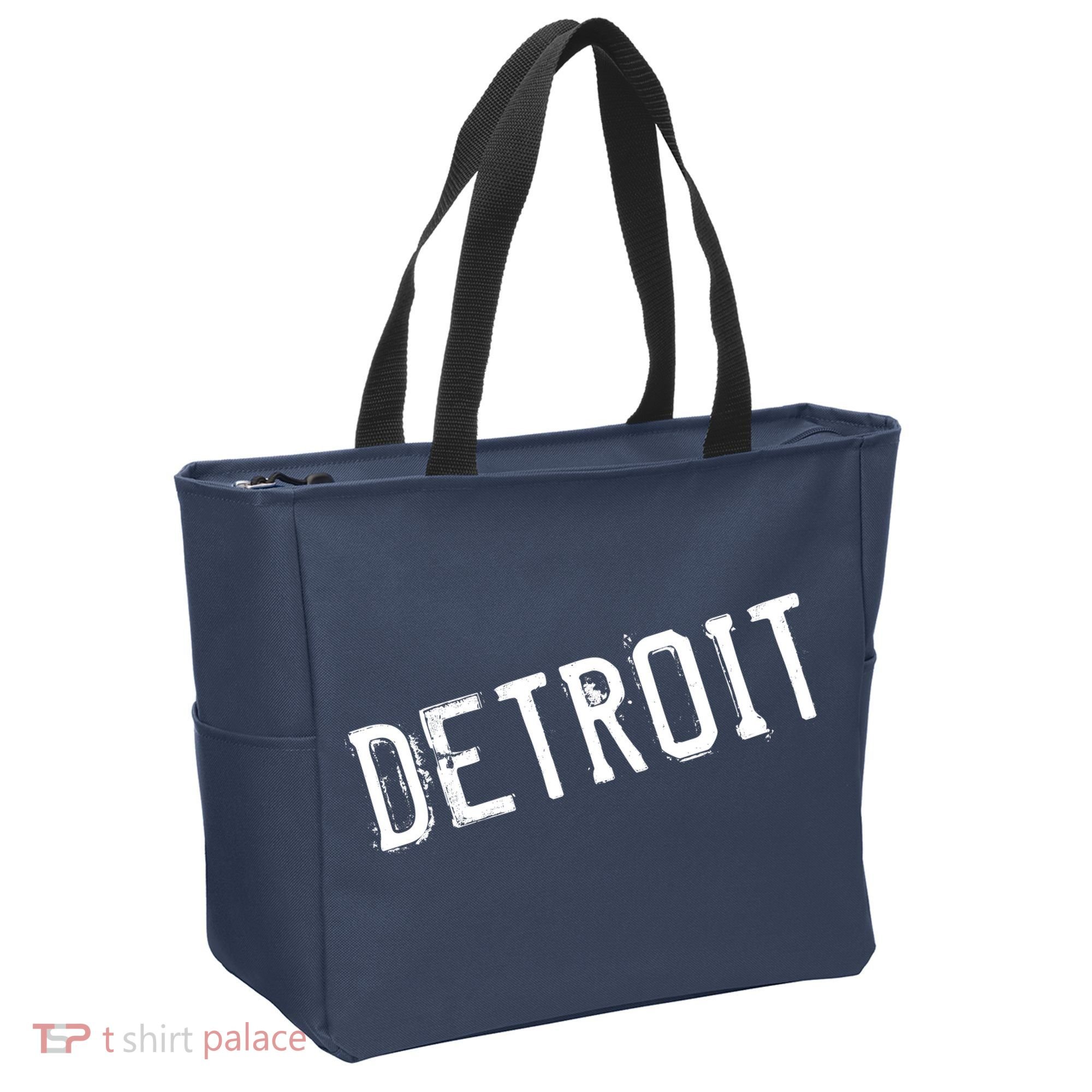 Detroit Retro Grunge Tote Bag