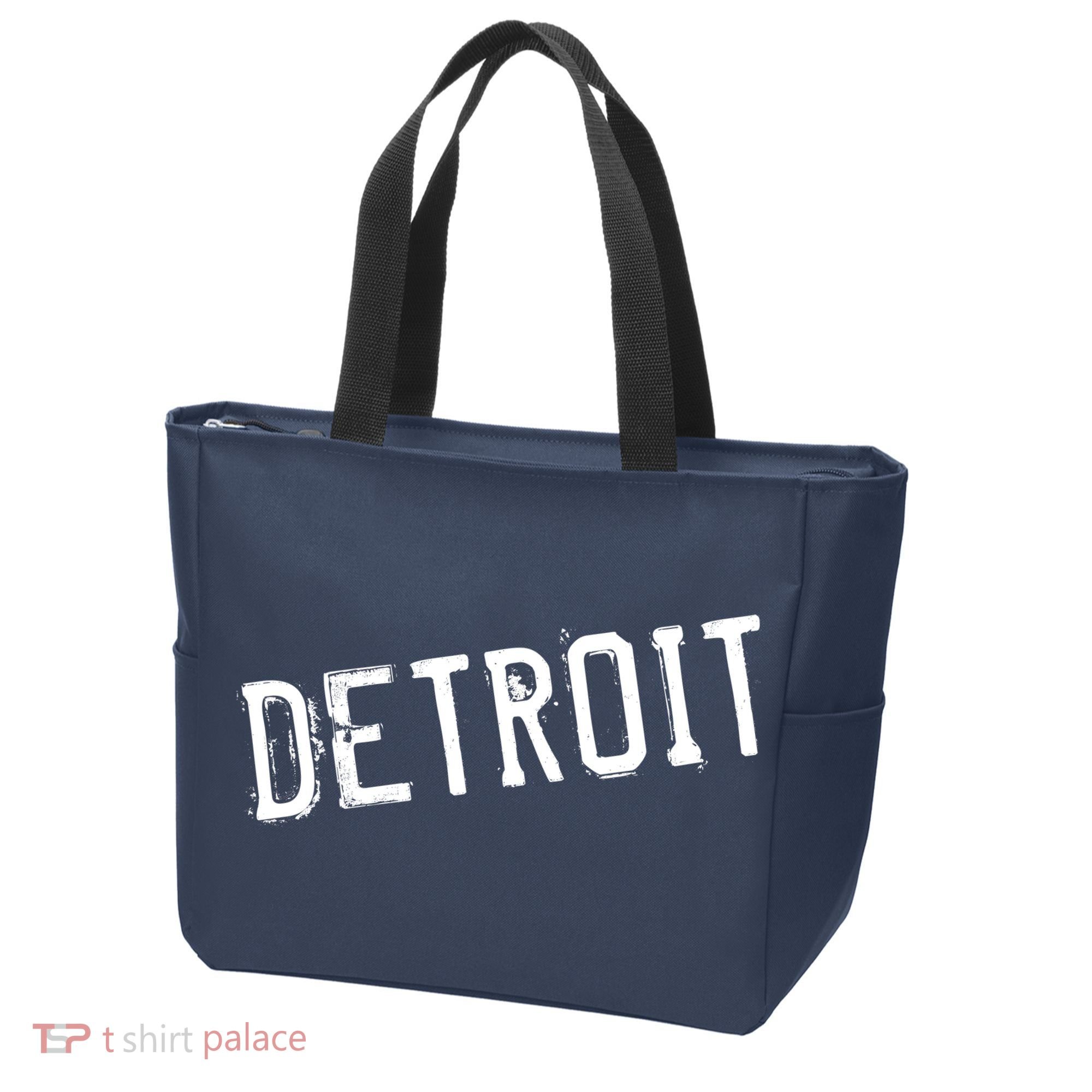 Detroit Retro Grunge Tote Bag