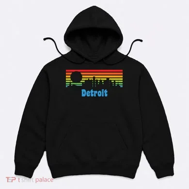 Detroit Retro Skyline Hoodie