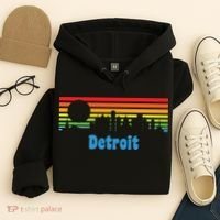Detroit Retro Skyline Hoodie thumb 4