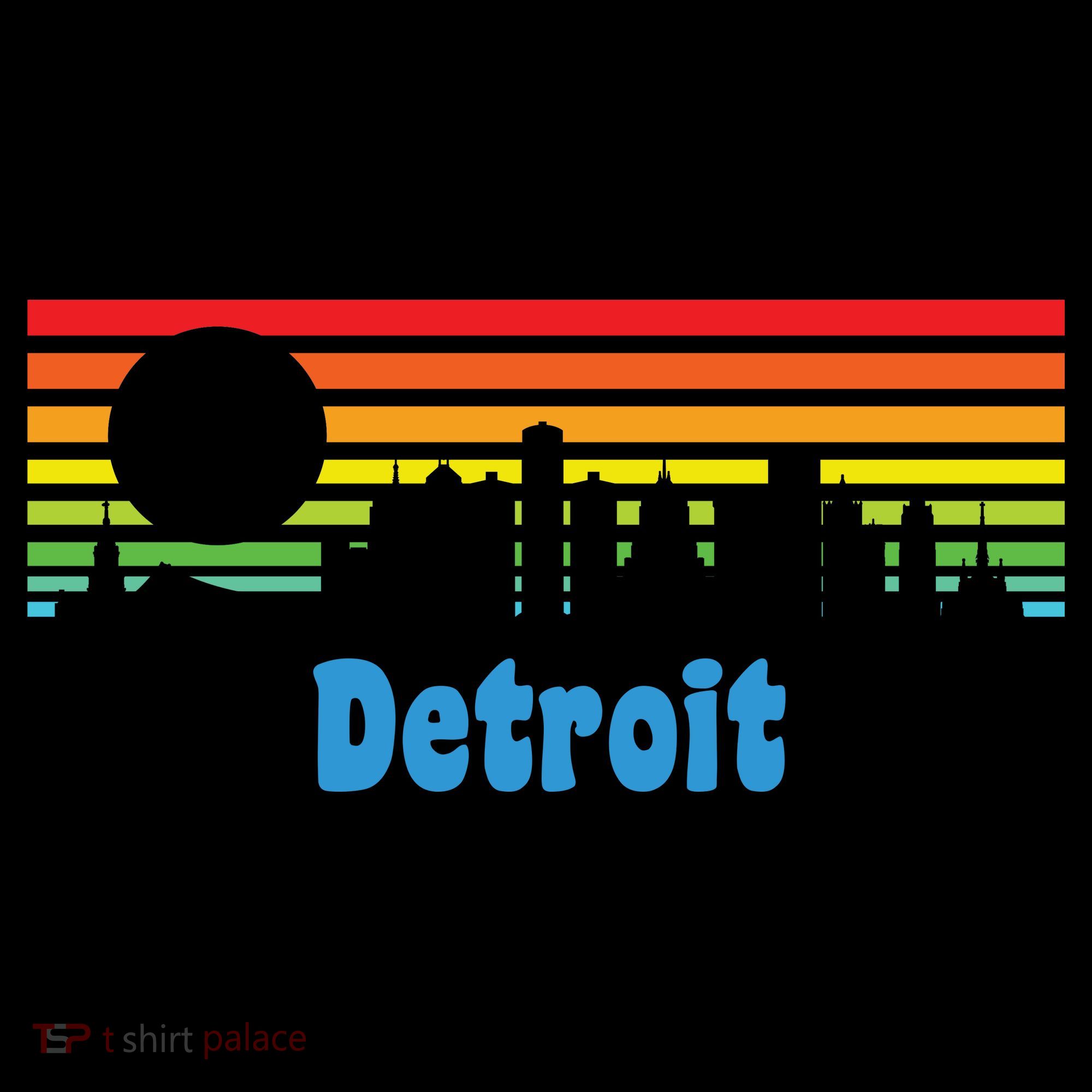Detroit Retro Skyline Sweatshirt