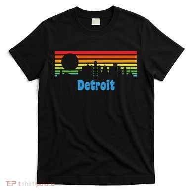 Detroit Retro Skyline T-Shirt