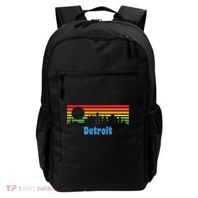 Detroit Retro Skyline Backpack