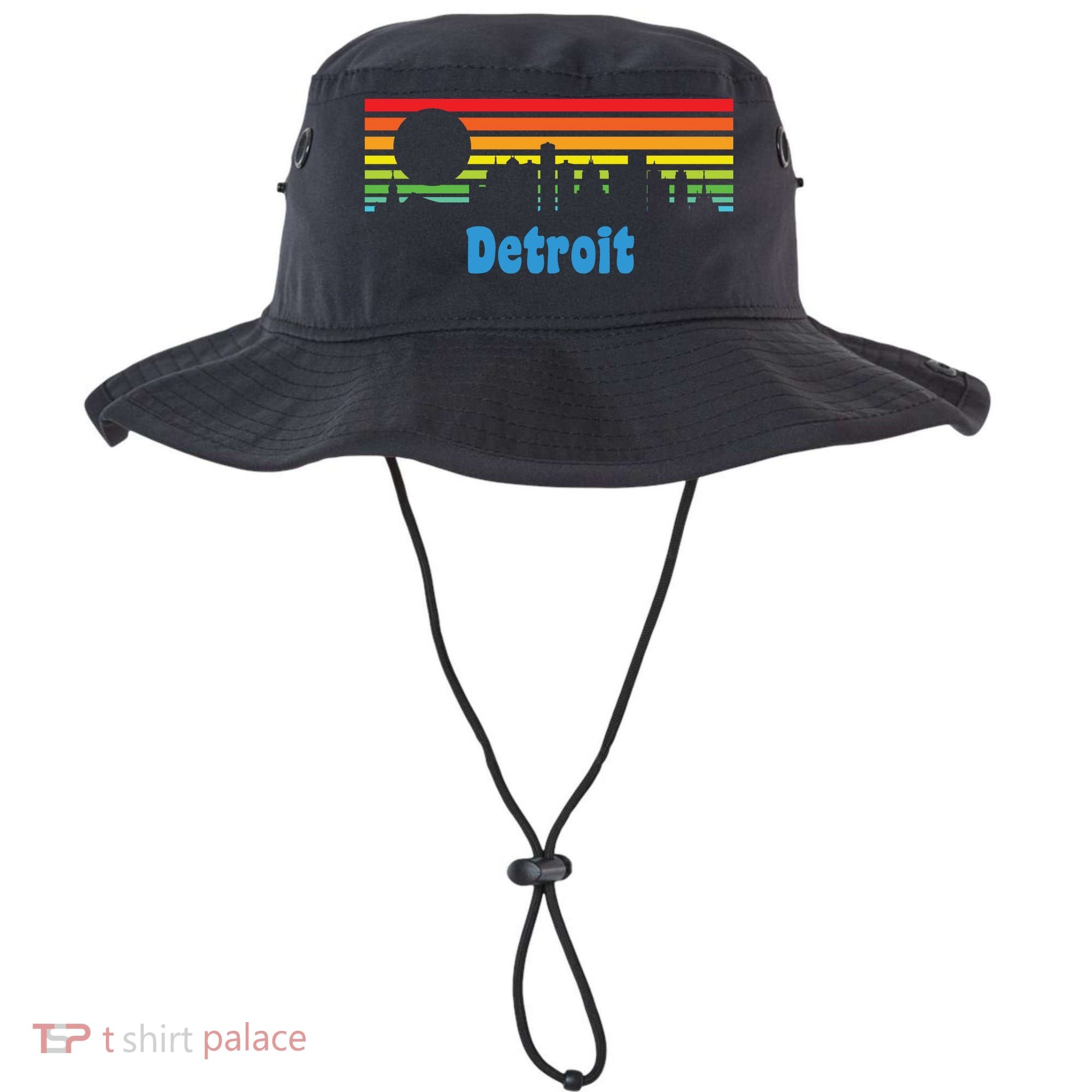 Detroit Retro Skyline Bucket Hat