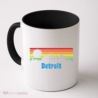 Detroit Retro Skyline Coffee Mug thumb 0