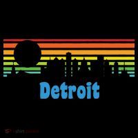 Detroit Retro Skyline Baby Bodysuit thumb 2