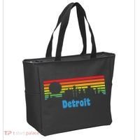 Detroit Retro Skyline Tote Bag thumb 2