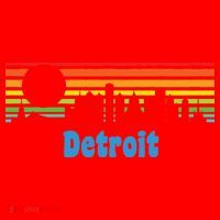 Detroit Retro Skyline Santa Hat thumb 1