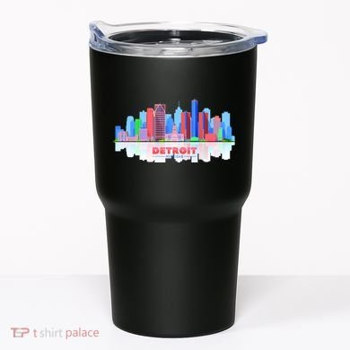 Detroit Skyline Abstract Tumbler