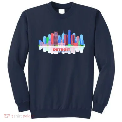 Detroit Skyline Abstract Sweatshirt