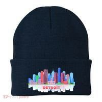 Detroit Skyline Abstract Beanie thumb 0