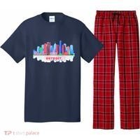 Detroit Skyline Abstract Pajama Set thumb 0