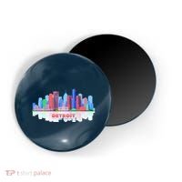 Detroit Skyline Abstract Magnet thumb 0