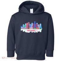 Detroit Skyline Abstract Toddler Hoodie thumb 0