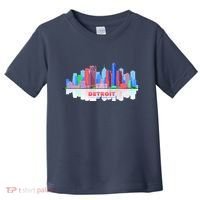 Detroit Skyline Abstract Toddler T-Shirt thumb 0