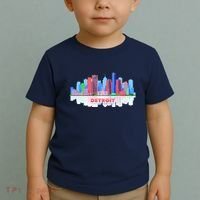 Detroit Skyline Abstract Toddler T-Shirt thumb 2