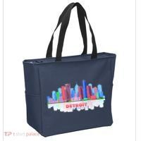 Detroit Skyline Abstract Tote Bag thumb 2