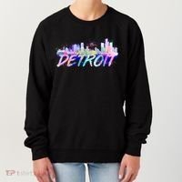 Detroit Skyline Paint Women's Sweatshirt thumb 0
