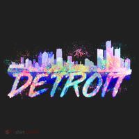 Detroit Skyline Paint Women's Sweatshirt thumb 2