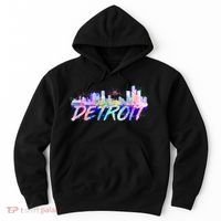 Detroit Skyline Paint Hoodie thumb 0