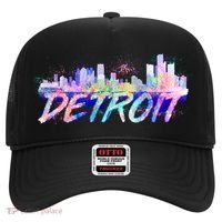 Detroit Skyline Paint Hat thumb 0