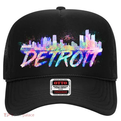 Detroit Skyline Paint Hat