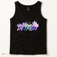 Detroit Skyline Paint Tank Top thumb 2
