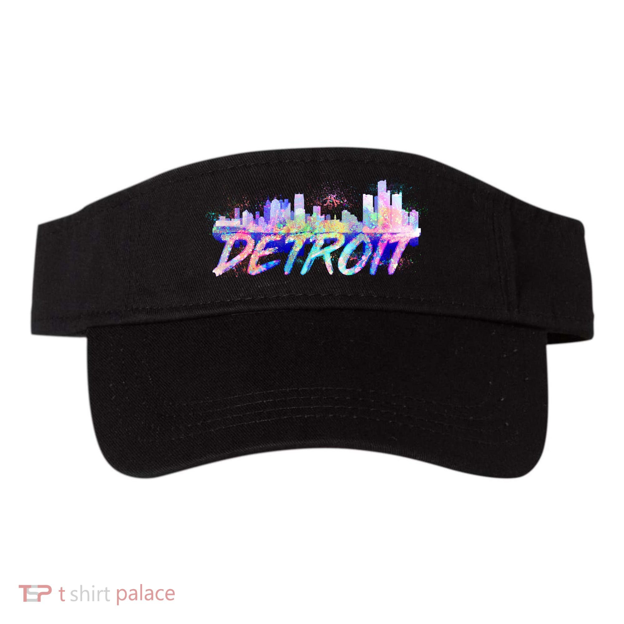 Detroit Skyline Paint Visor