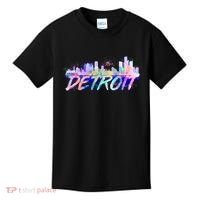 Detroit Skyline Paint Kids T-Shirt thumb 0
