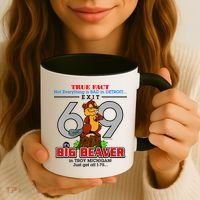 Detroit True Fact Big Beaver Exit 69 Coffee Mug thumb 3
